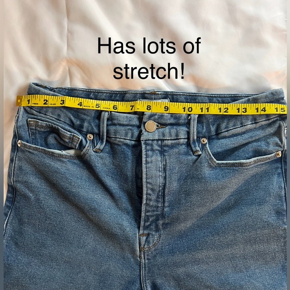 Good American Blue Wide Leg Flare Jeans - Picture 4 of 5